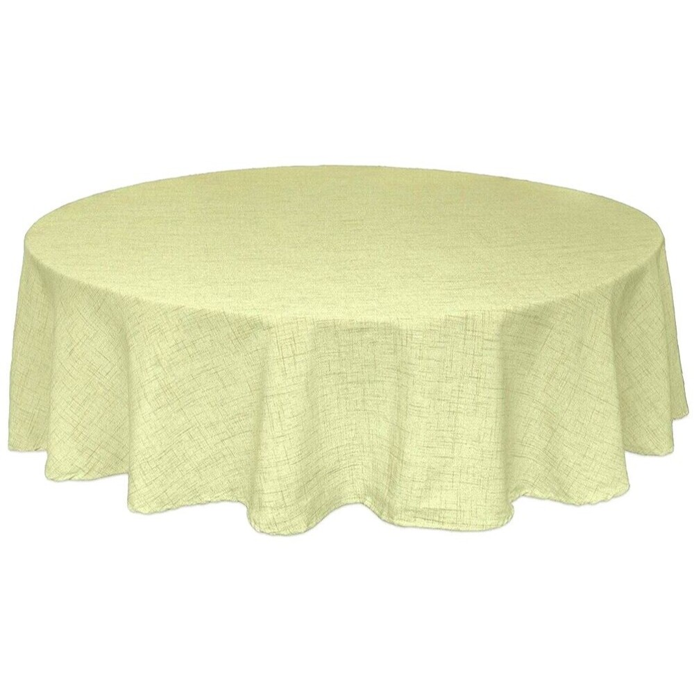Brussels Bardwil Moss Green Fabric Tablecloth Machine Washable 70" Round